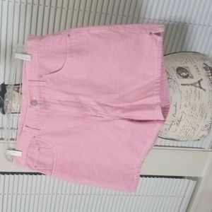 Vintage 80's Bill Blass High Rise Shorts Pink & White Barbie Core Hounds…